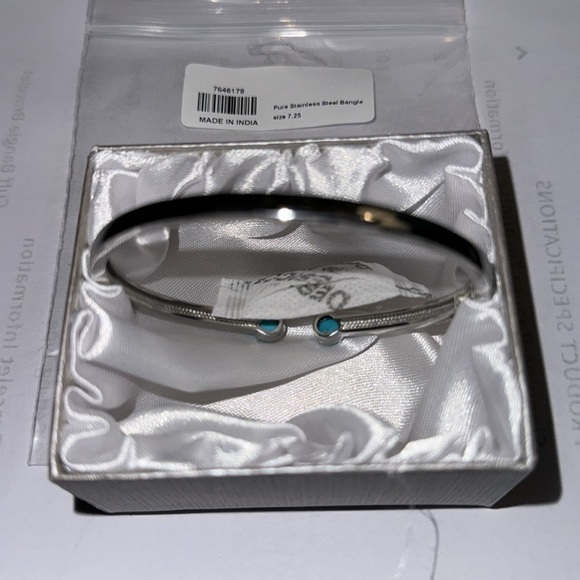 SLEEPING BEAUTY TURQUOISE BRACELET (CUFF), BANGLE, SIZE 7.25” - Picture 3 of 8